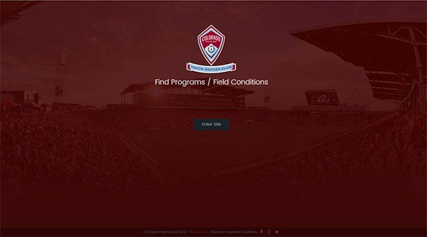 Rapids Youth Soccer Landing Page Colorado Rapids Youth Soccer Club