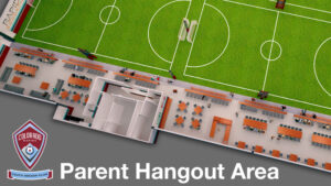 Rapids youth soccer indoor facility parent area